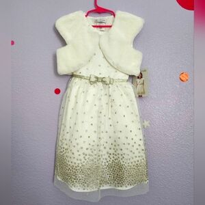 Girl's dress with vest size 6